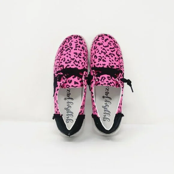 GYPSY JAZZ Women's Boat Canvas Slip on comfort shoes -Star Struck Pink